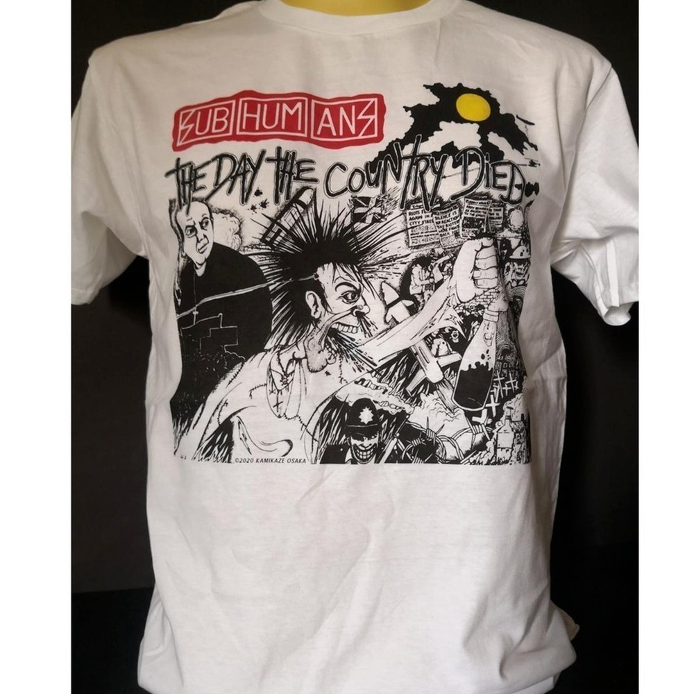 Subhumans The Day The Country Shirt White Punk Rock